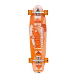 Wagon Stella Kicktail Longboard- Orange