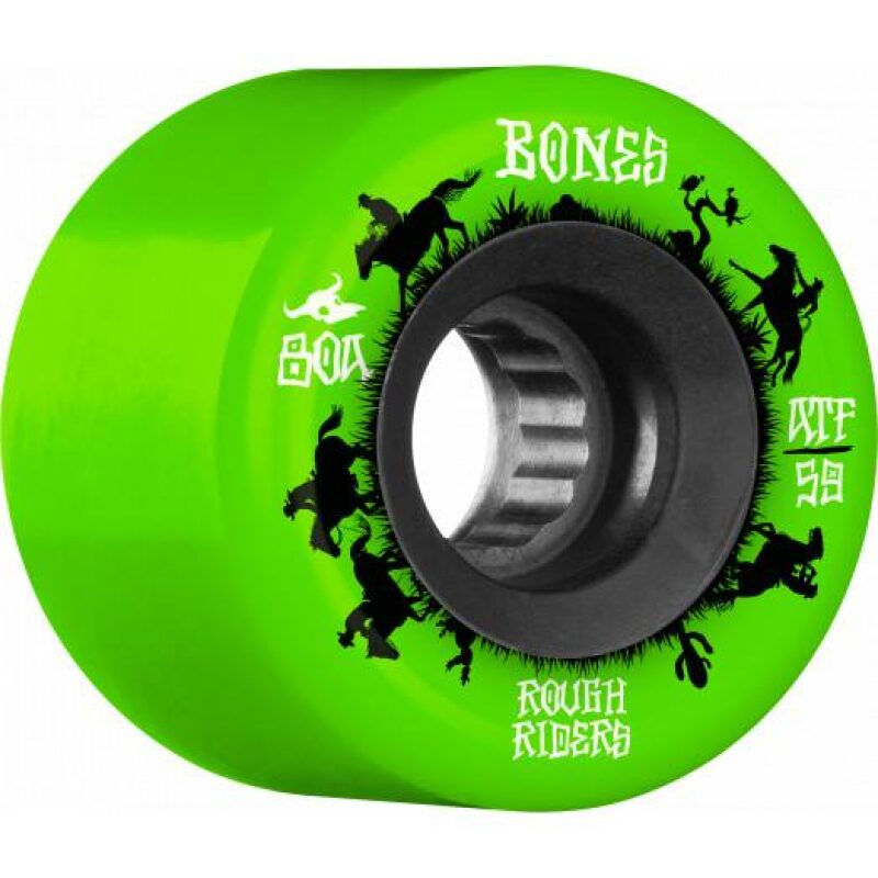 56mm 80A ATF Rough Riders Bones Wheels Skateboard Wheels- Assorted Colors
