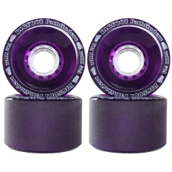 Set of 4 Bigfoot Wheels, 53mm 85a, soft street skateboard wheels for smooth cruising
