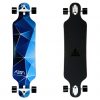 40" Atom Drop Through Longboard COMPLETE- Blue Geometry - Image 4