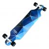 40" Atom Drop Through Longboard COMPLETE- Blue Geometry