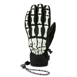 Crab Grab Bones Gloves in The Five design with waterproof shell and grippy PU palm.