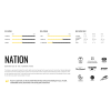Fix Binding Co. | Nation Series Snowboard Bindings- White, Small - Image 2