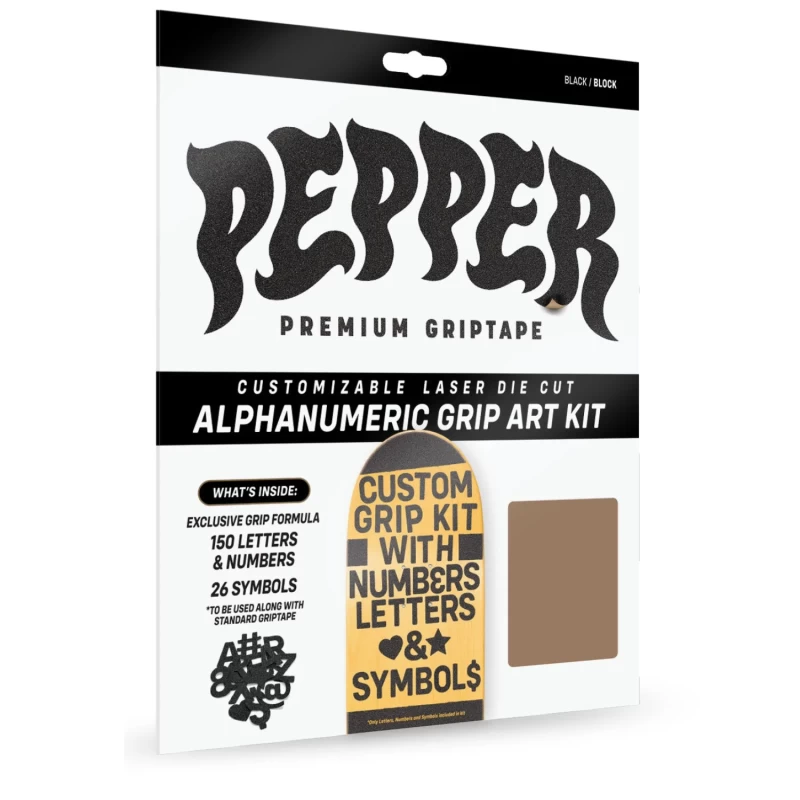 Pepper Griptape | Alphanumeric Custom Griptape Kit