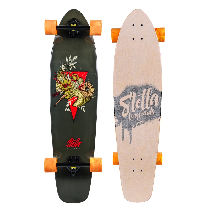 38" Kicktail Longboard COMPLETE- Pelican