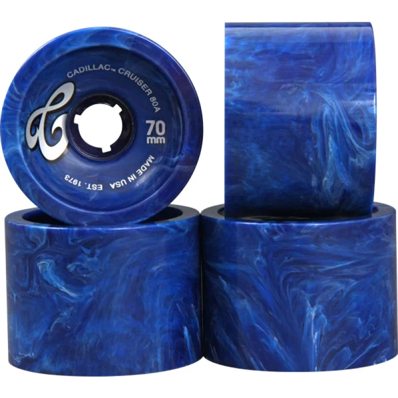 Cadillac | 70mm 80a Cruisers Marble Longboard Wheels