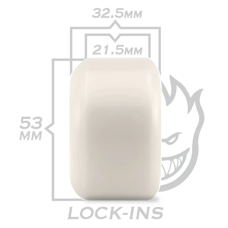 Spitfire Formula Four 101D Lock Ins Skateboard Wheels, Natural (Set of 4) - Image 3