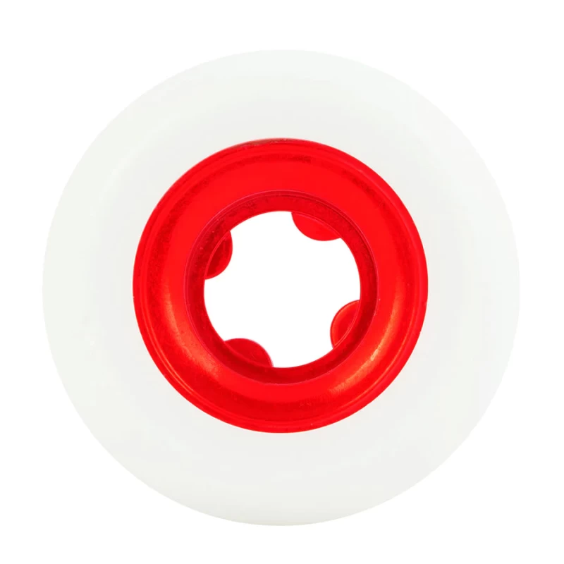 54mm 86a Ricta Skateboard Wheels- Chrome Clouds Red - Image 3