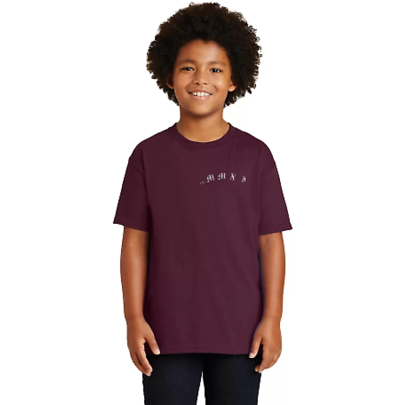 Deckadence | Youth MMXI Short Sleeved T-Shirt, Maroon - Image 2