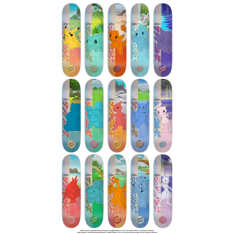 8.0" x 31.6" Santa Cruz Skateboards- Santa Cruz X Pokémon DECK - Image 3