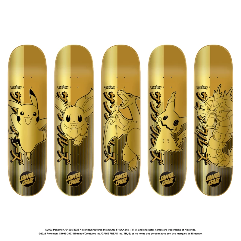 8.0" x 31.6" Santa Cruz Skateboards- Santa Cruz X Pokémon DECK - Image 5