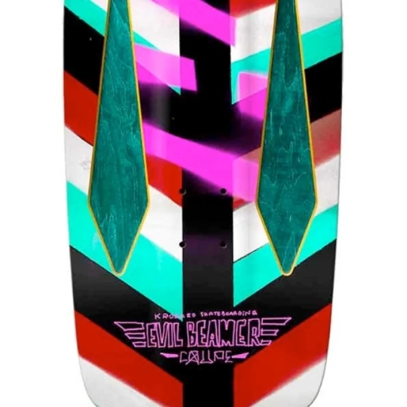 10.75" Krooked Skateboards- Evil Beamer Coupe DECK, Blue - Image 2