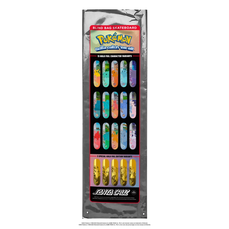 8.0" x 31.6" Santa Cruz Skateboards- Santa Cruz X Pokémon DECK - Image 2