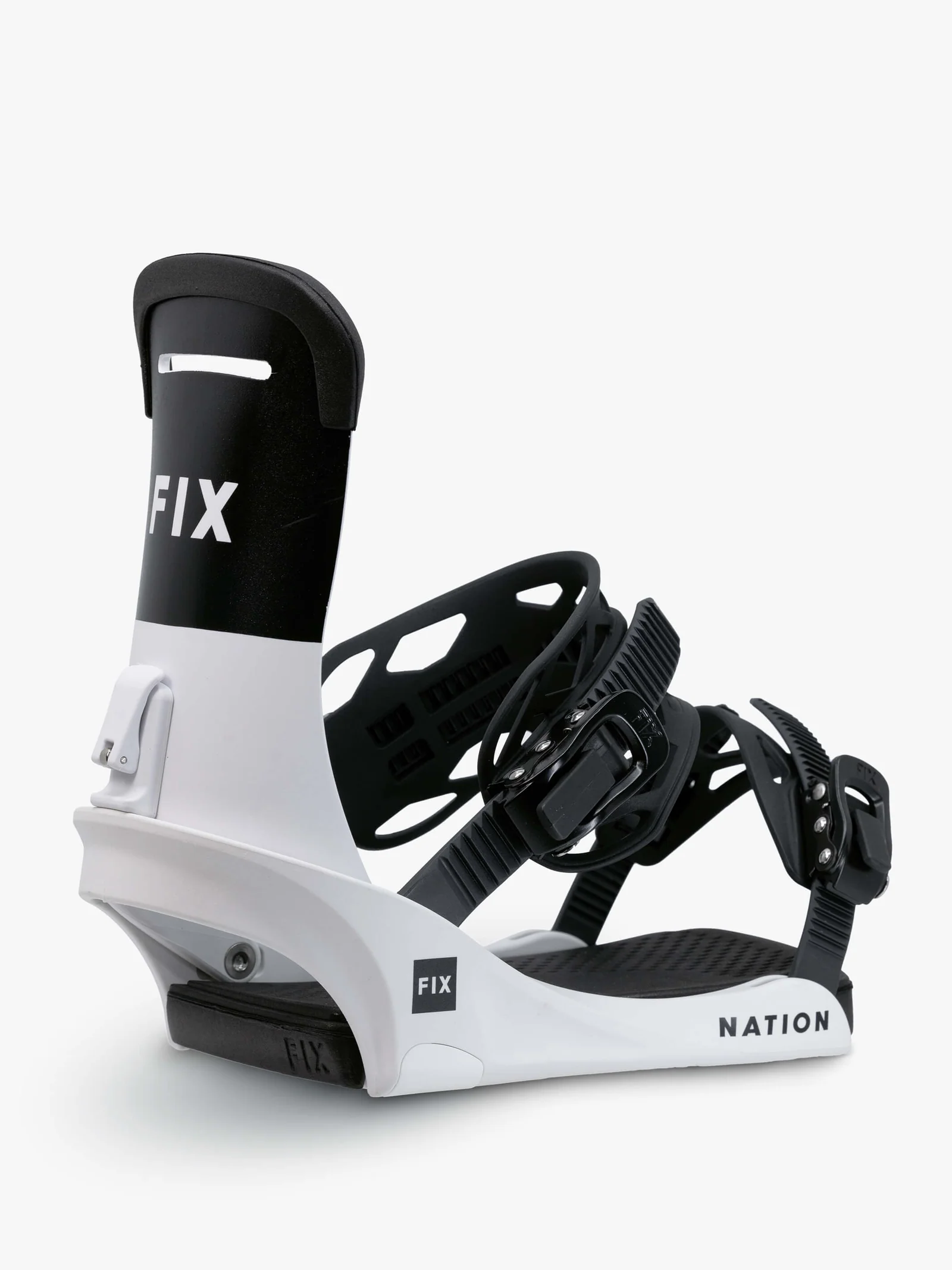 Fix Binding Co. | Nation Series Snowboard Bindings- White 2023/24