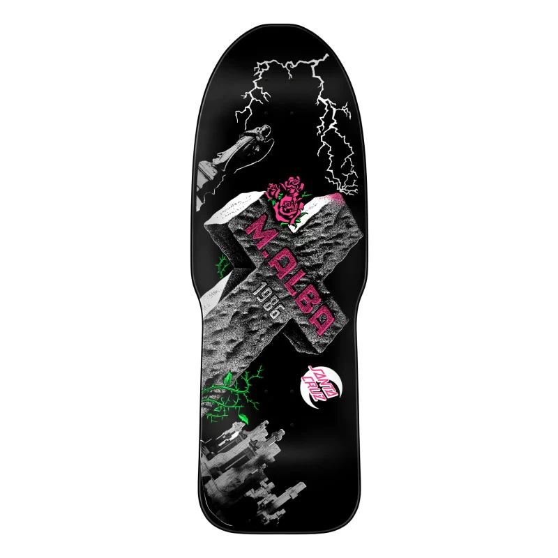 10.24" Santa Cruz Skateboards- Malba Tombstone Reissue DECK