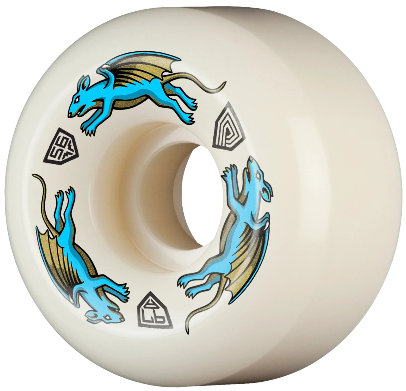Powell Peralta 56mm 97a Nano Rats Skateboard Wheels.