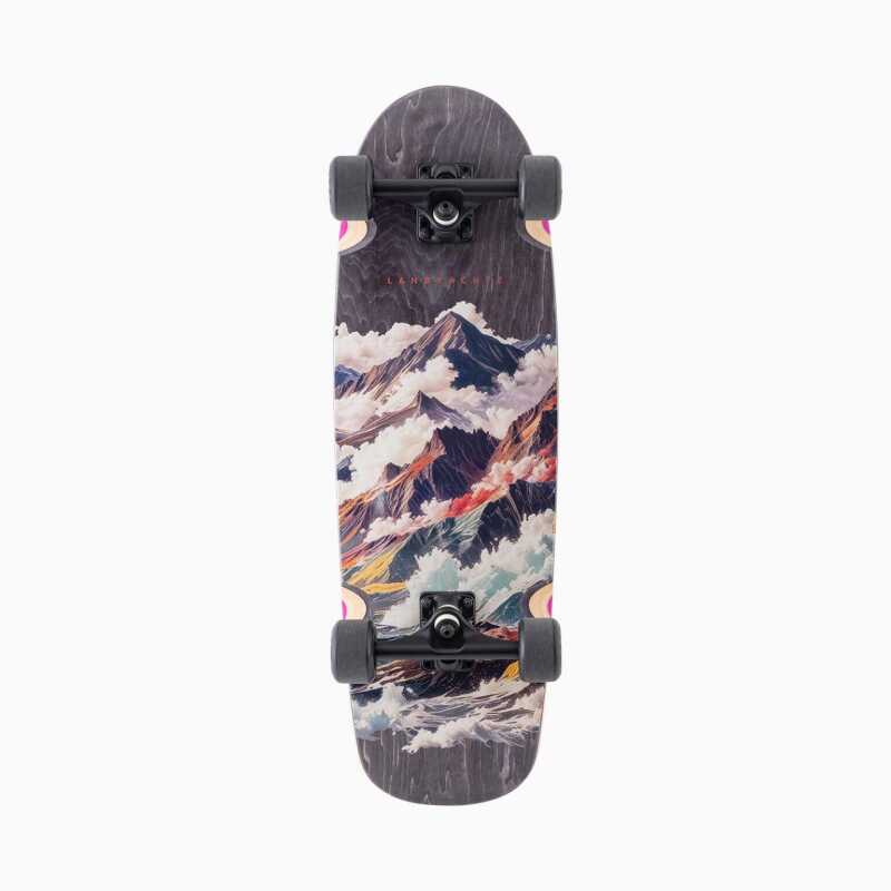 Tugboat Atmosphere Cruiser Skateboard with wide platform, Polar Bear 155mm trucks, and 60mm Lil EZ Hawgs wheels.