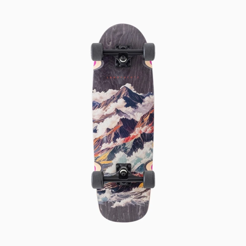 Tugboat Atmosphere Cruiser Skateboard with wide platform, Polar Bear 155mm trucks, and 60mm Lil EZ Hawgs wheels.