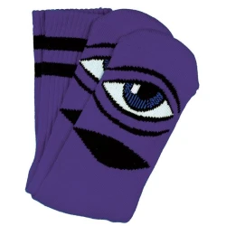 Purple Toy Machine skate socks with the Sect Eye