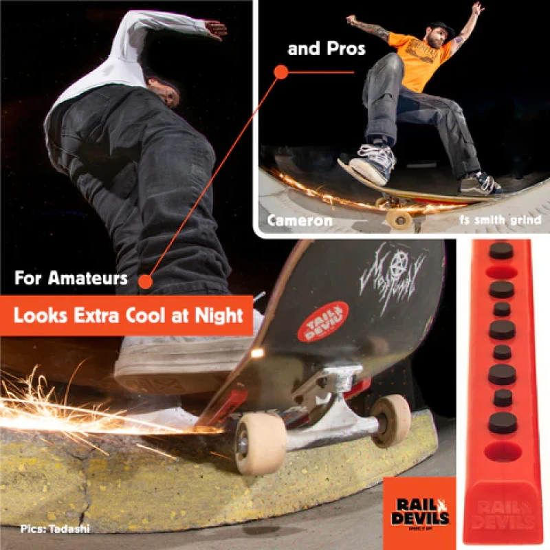 Tail Devil | Rail Devils Sparking Skateboard Rails - Image 3