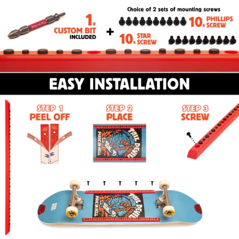 Tail Devil | Rail Devils Sparking Skateboard Rails - Image 2