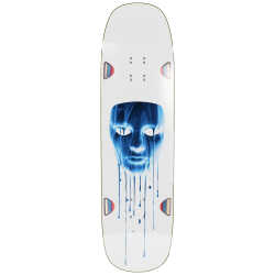 White and Blue Opera Skateboard Deck