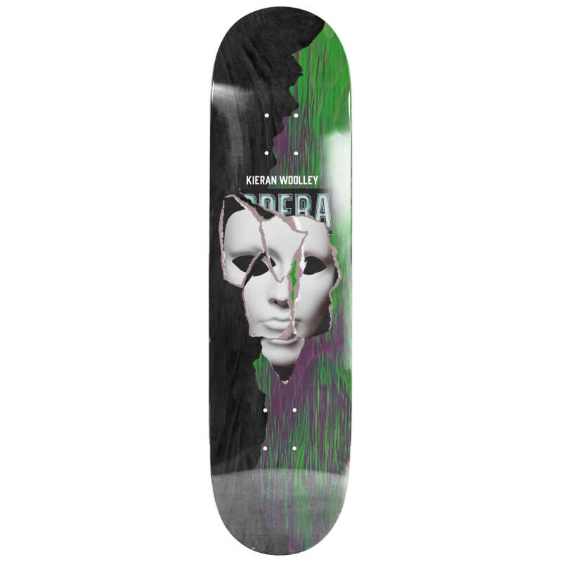 Black and Green Opera Skateboard Deck