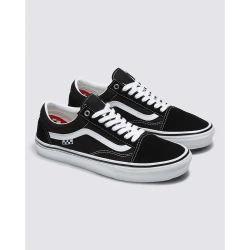 Black and White Old School low top skateboard shoes