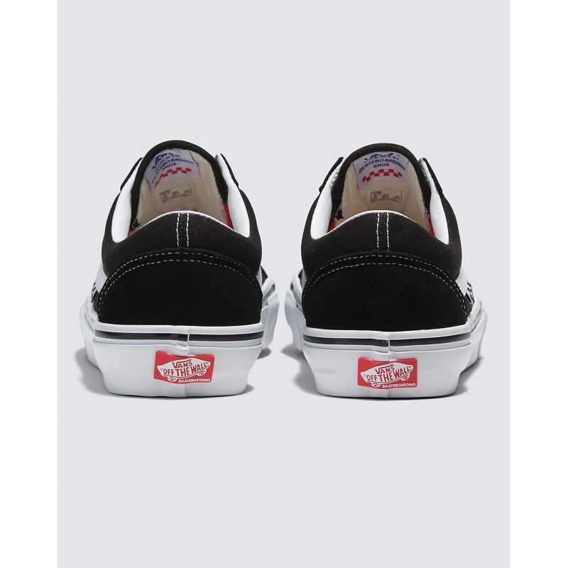 Black and White Old School low top skateboard shoes