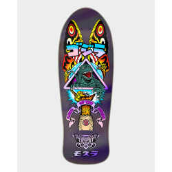 Santa Cruz x Godzilla Mothra Natas Skateboard Deck featuring vibrant graphics and 7-ply North American Maple construction.