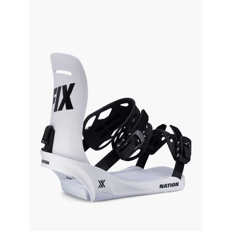 Fix Nation W25 White Snowboard Binding