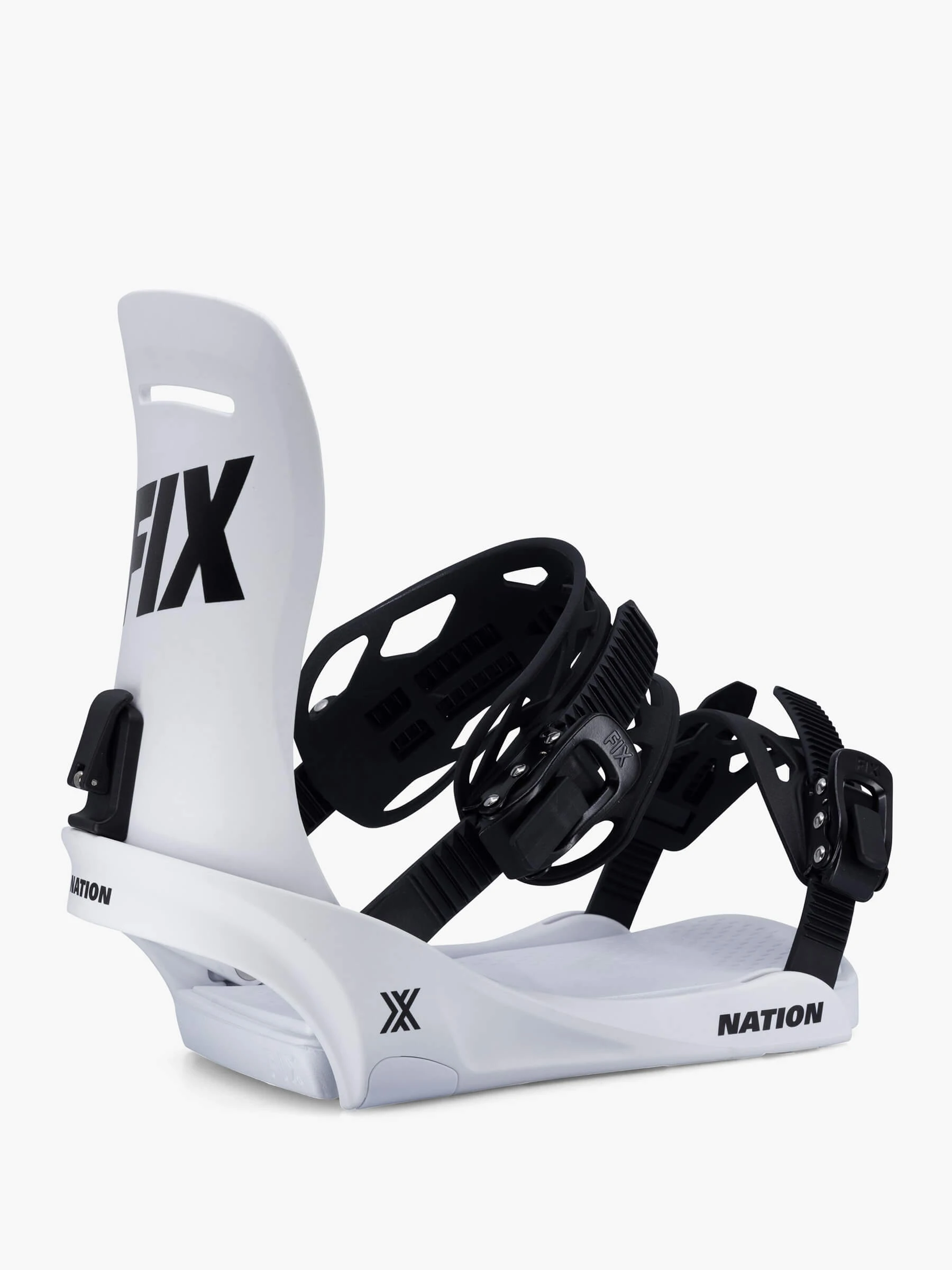 Fix Nation W25 White Snowboard Binding