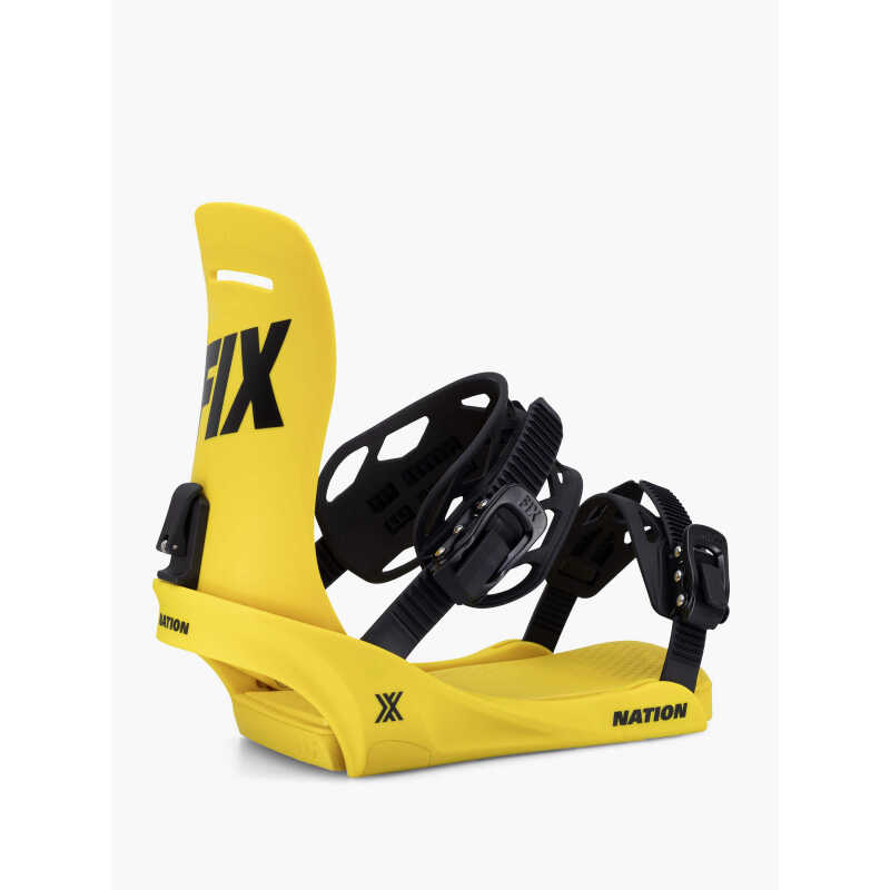 Fix Nation W25 Yellow Snowboard Binding