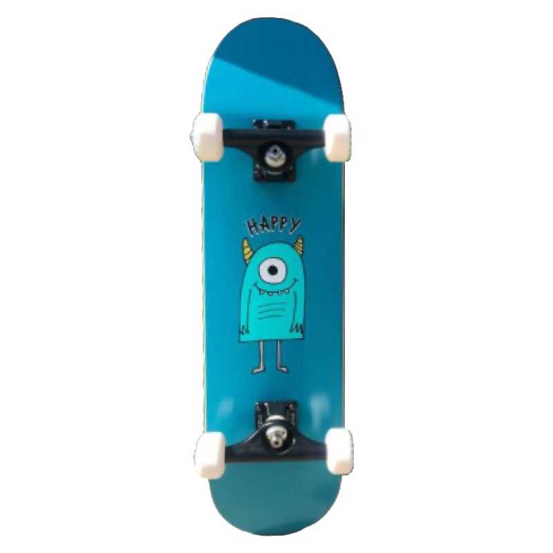 Kookie Mini Skateboard, front view, 100% Canadian maple, kids' skateboard