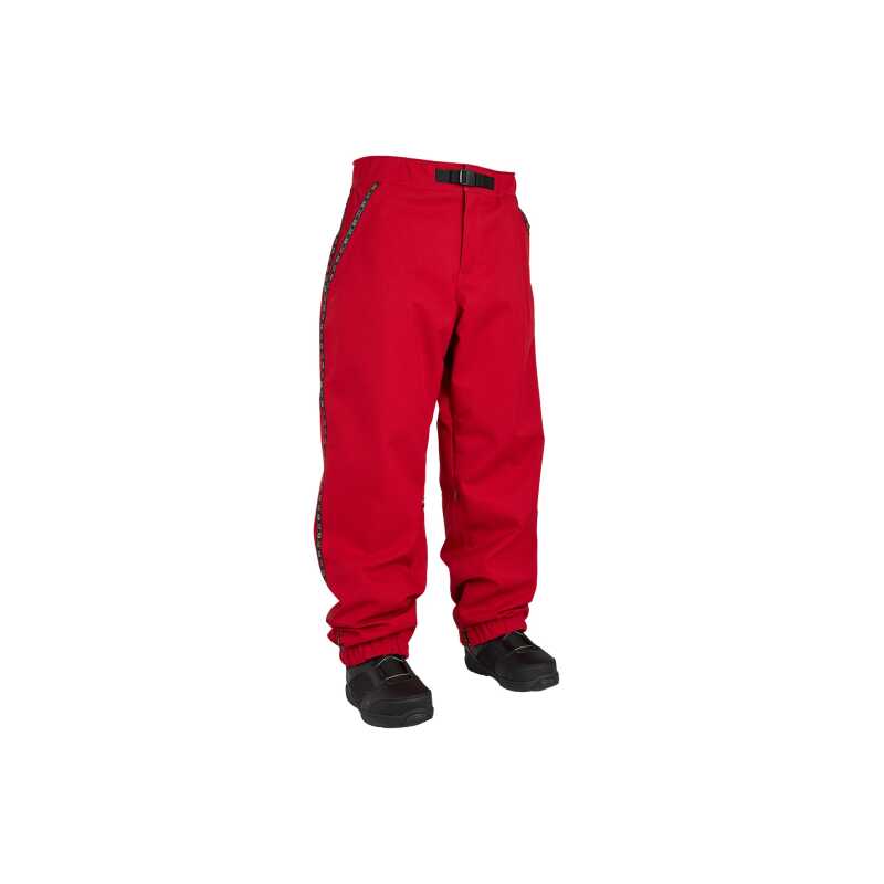 Airblaster Max Pant in Max Red, Large, 15K waterproof snowboarding pants with durable stretch fabric