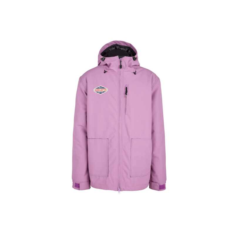 Airblaster Wrench Jacket in Grape color, featuring vintage workwear design and waterproof fabric.