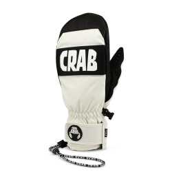 Crab Grab Punch Mitt in Off White, mid-weight insulated mittens for winter sports and outdoor activities.