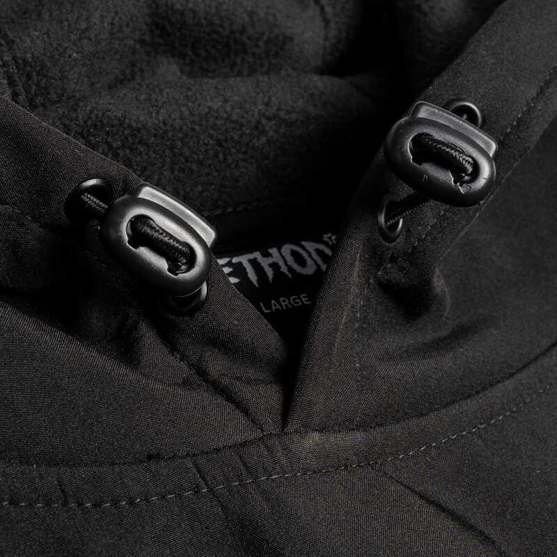 A black Method Tech Snowboarding Hoodie with the Method logo on the chest