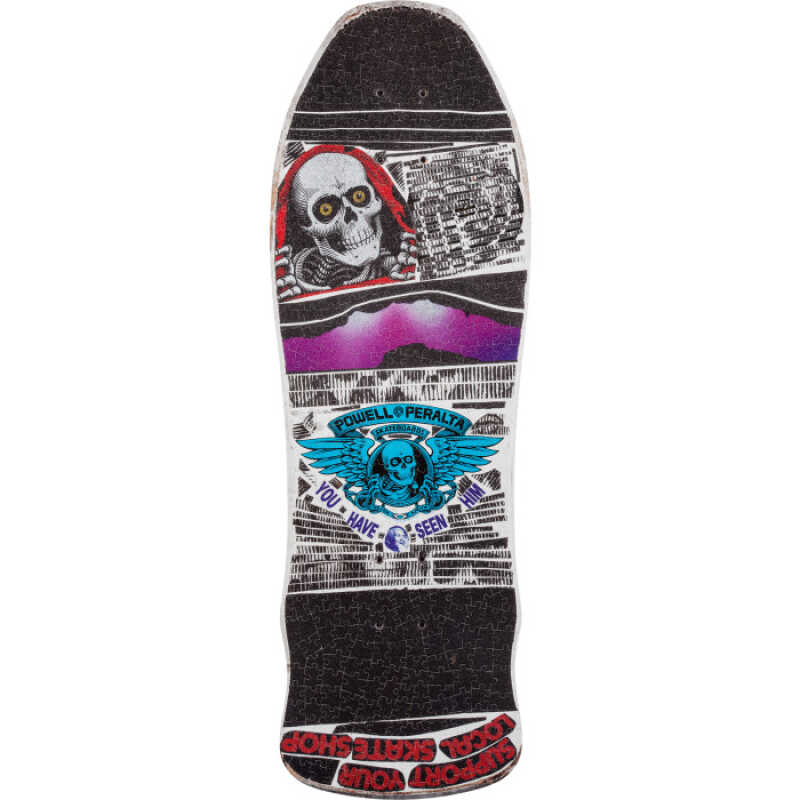 A 1000-piece jigsaw puzzle featuring the Powell Peralta Skull & Sword graphic in pink.