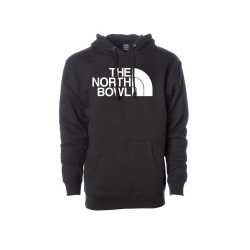 Deckadence North Bowl Heavyweight Pullover Hoodie, Black - Front View