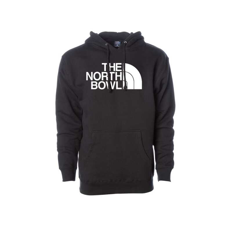 Deckadence North Bowl Heavyweight Pullover Hoodie, Black - Front View