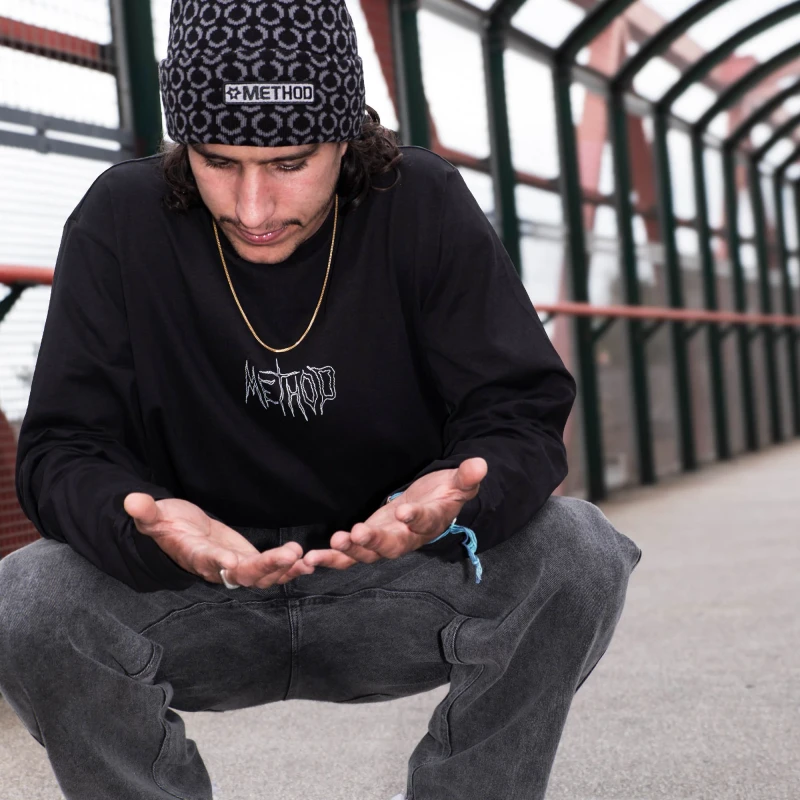 Method | Vortex Long Sleeve T-Shirt, Black - Image 3