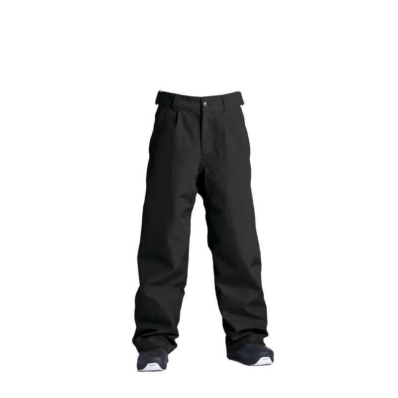 Revert Pant, a pair of baggy snowboard pants. The pants have multiple pockets and a relaxed fit