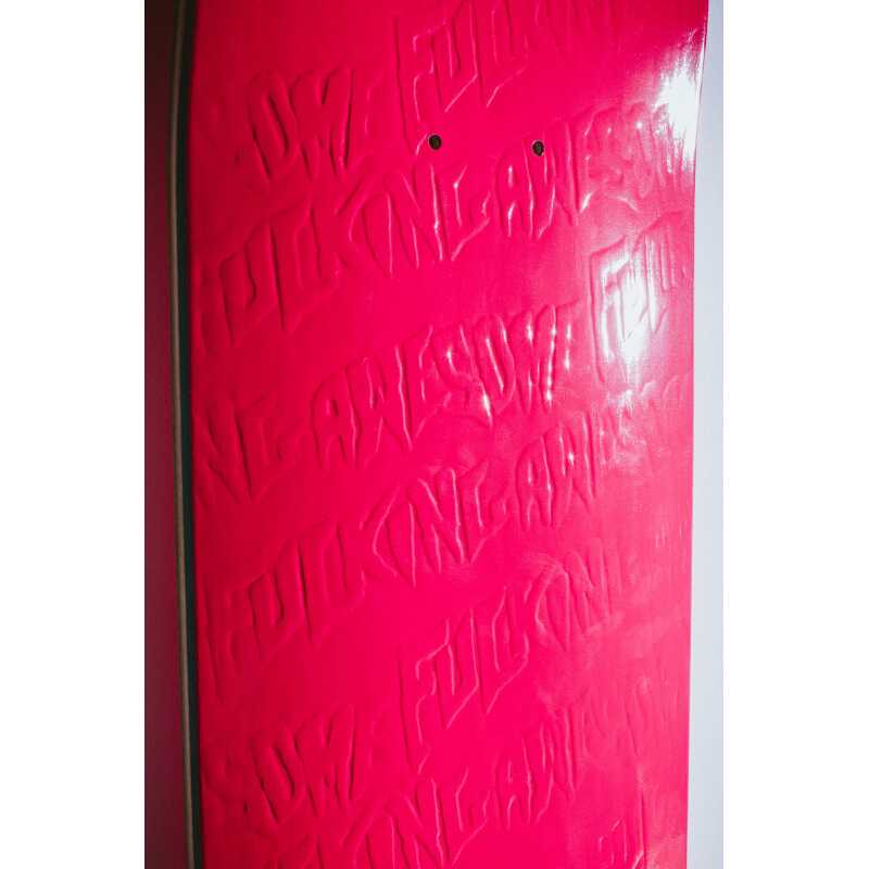 Fucking Awesome | Pink Stamp Embossed Skateboard Deck - Image 2