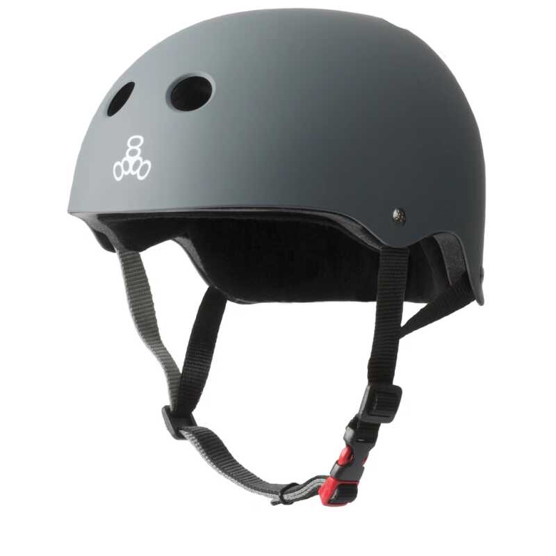 Carbon Matte Triple 8 Certified Sweatsaver Skate Helmet.