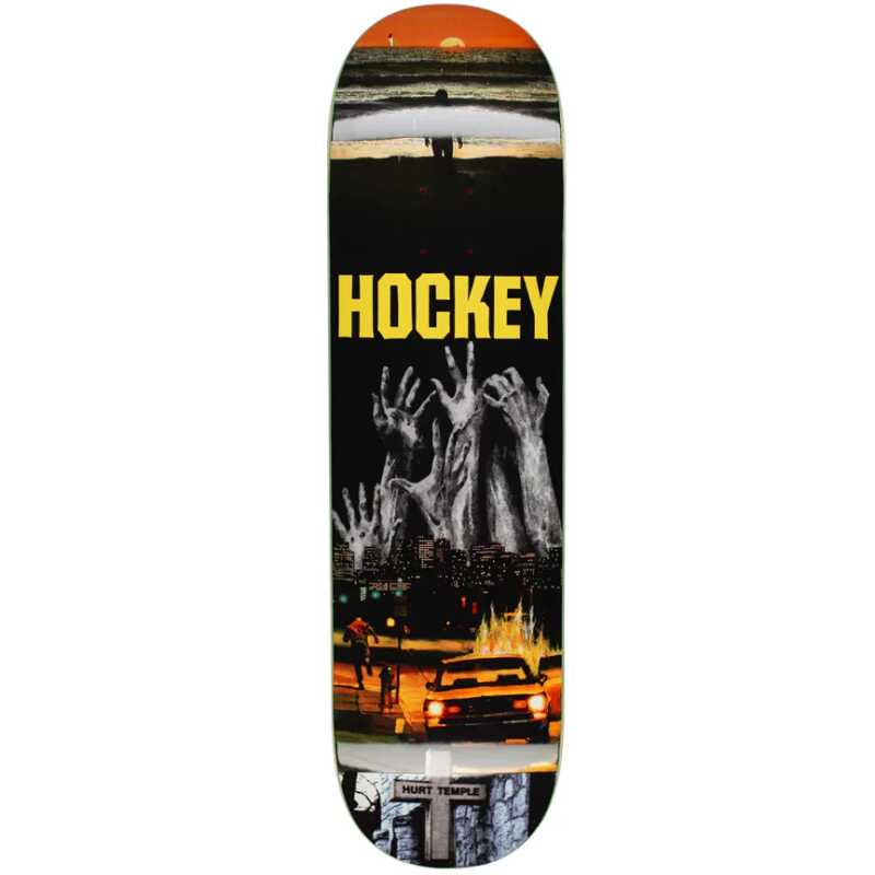 Hockey Andrew Allen Hurt Temple 8.0 skateboard deck.