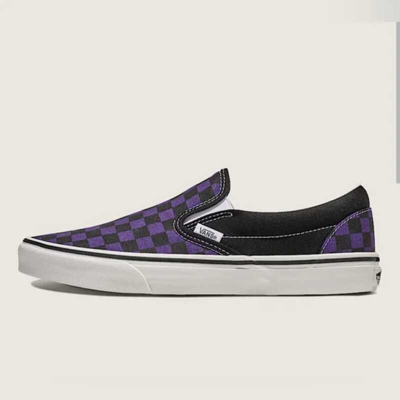 Vans | Classic Slip-On Shoe, Black/ Purple - Image 3