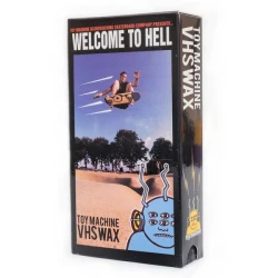 Toy Machine VHS Skateboard Wax with a retro VHS tape design.