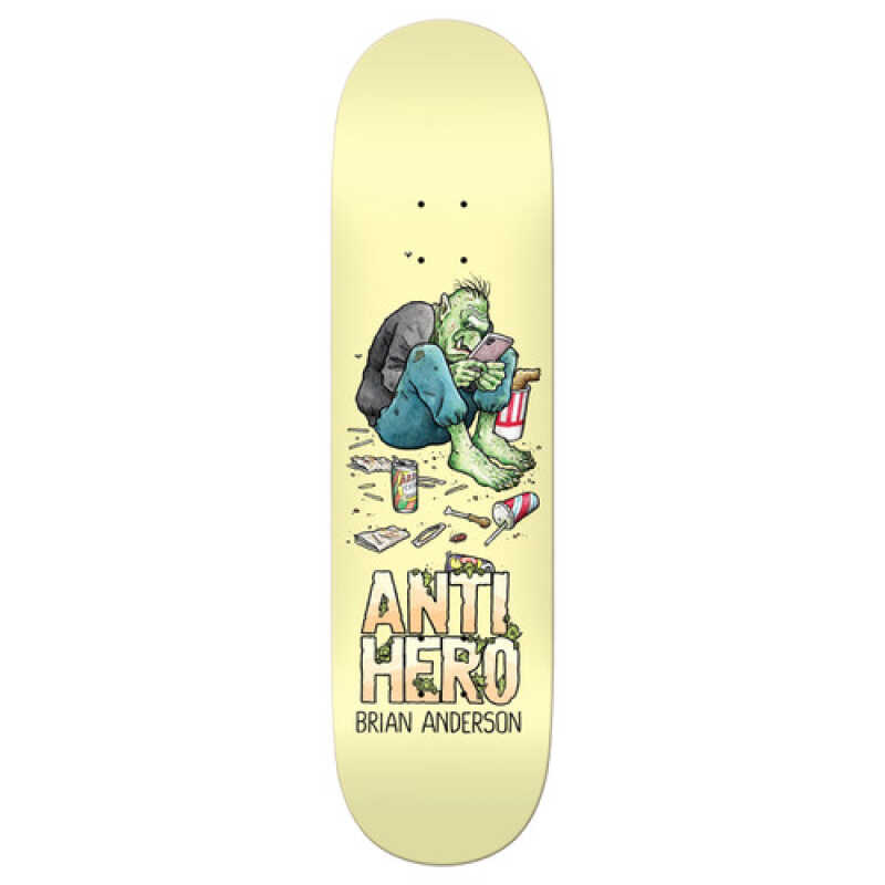 Anti Hero Anderson Troll Skateboard Deck 9.0" with graphic by Todd Francis