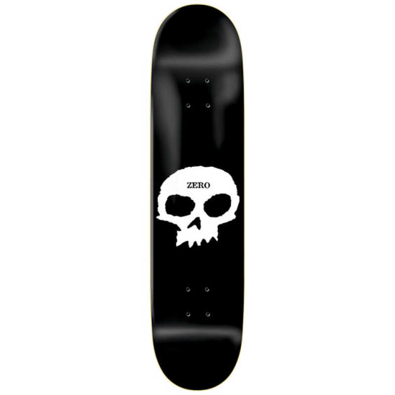 Zero Skateboards 8.0 Single Skull Deck.
